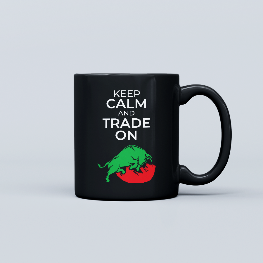 Keep Calm and Trade on Coffee Mug