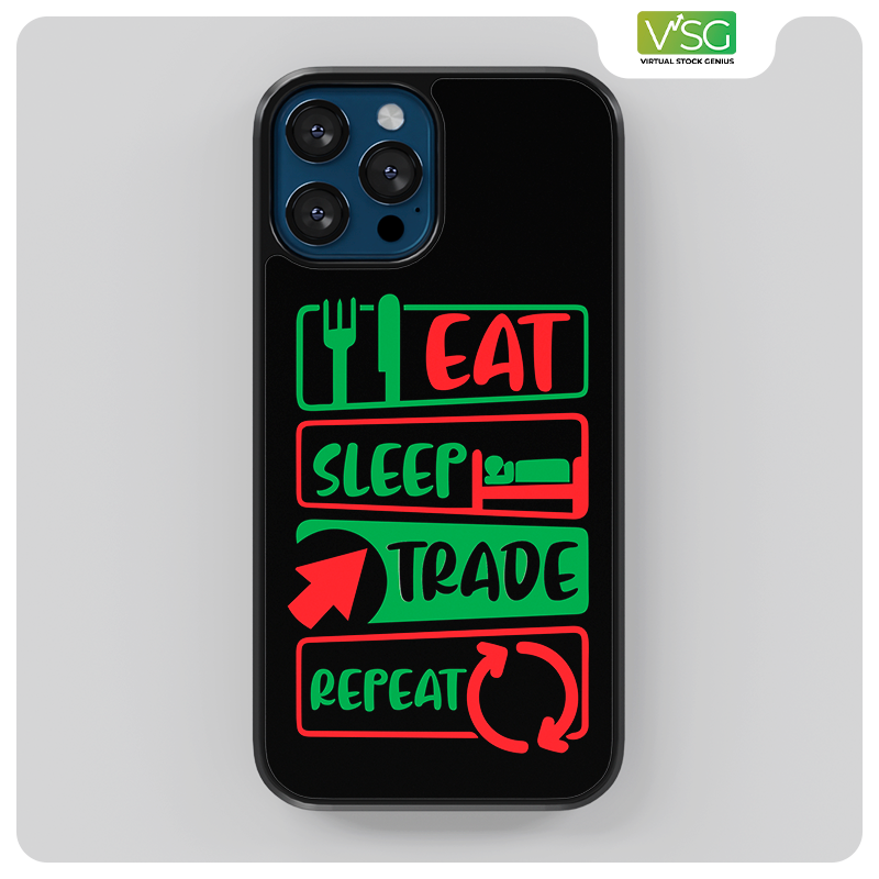 Eat Sleep Trade Repeat Design Premium iPhone Cover