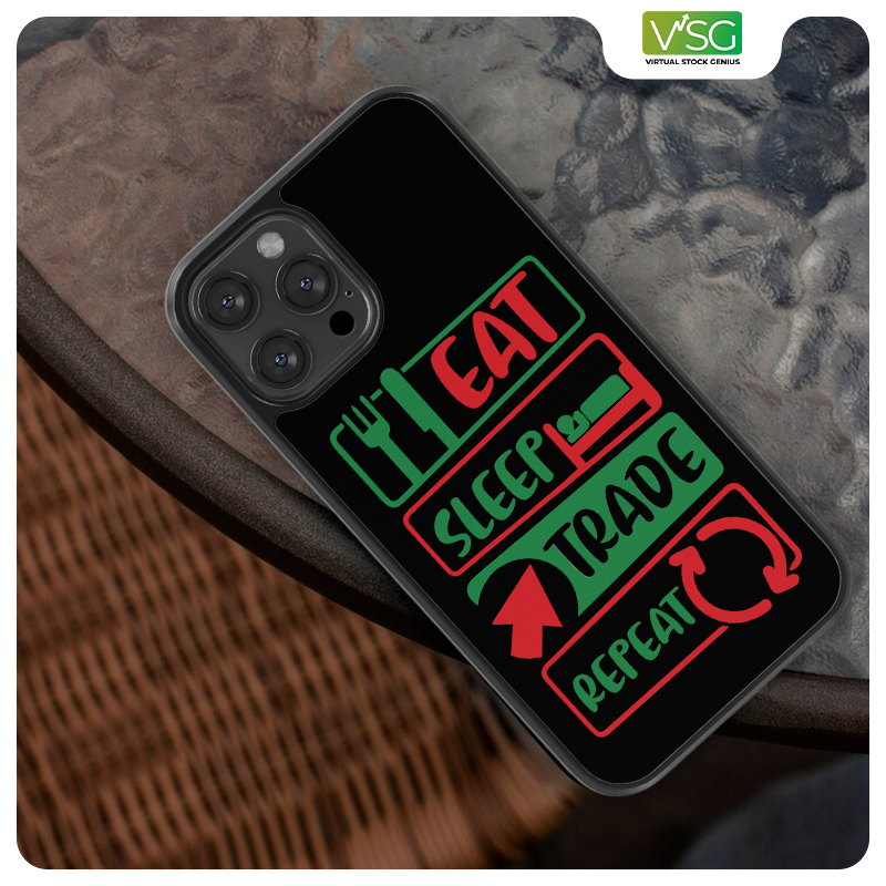 Eat Sleep Trade Repeat Design Premium iPhone Cover