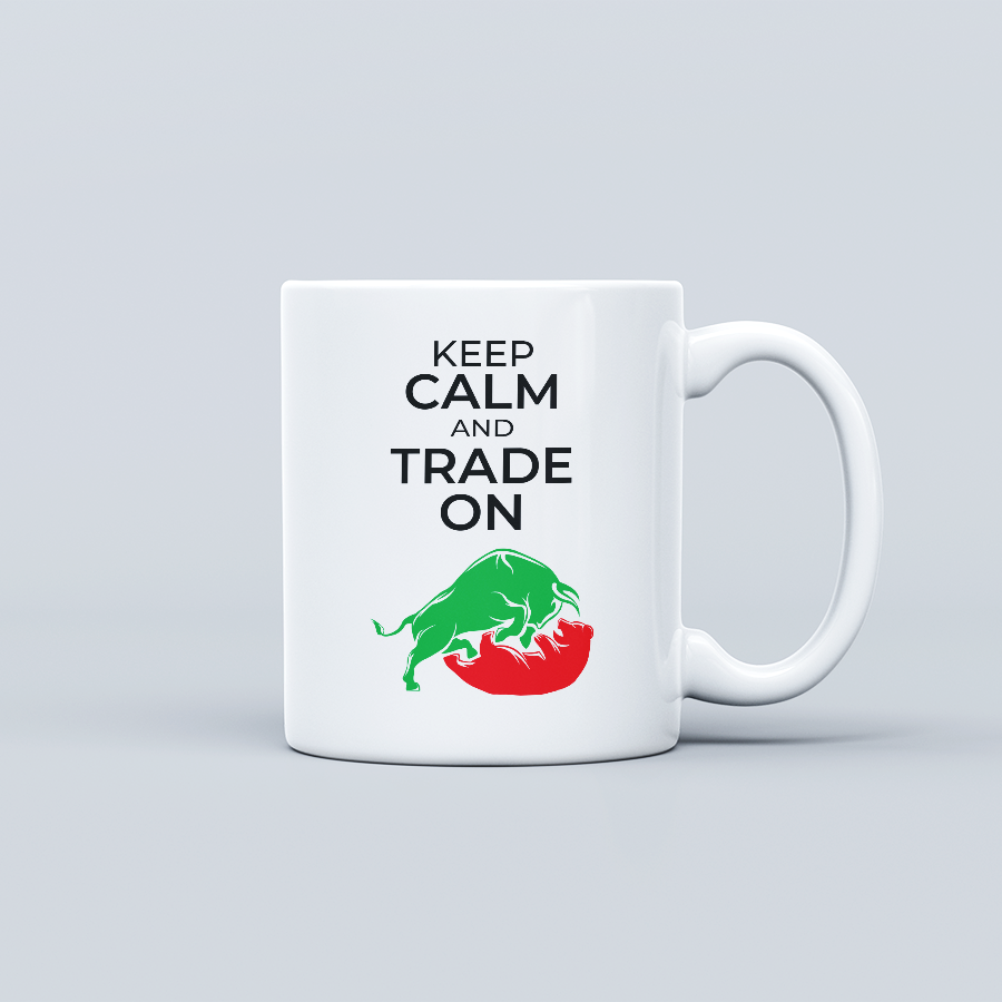 Keep Calm and Trade on Coffee Mug