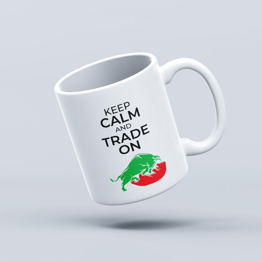 Keep Calm and Trade on Coffee Mug