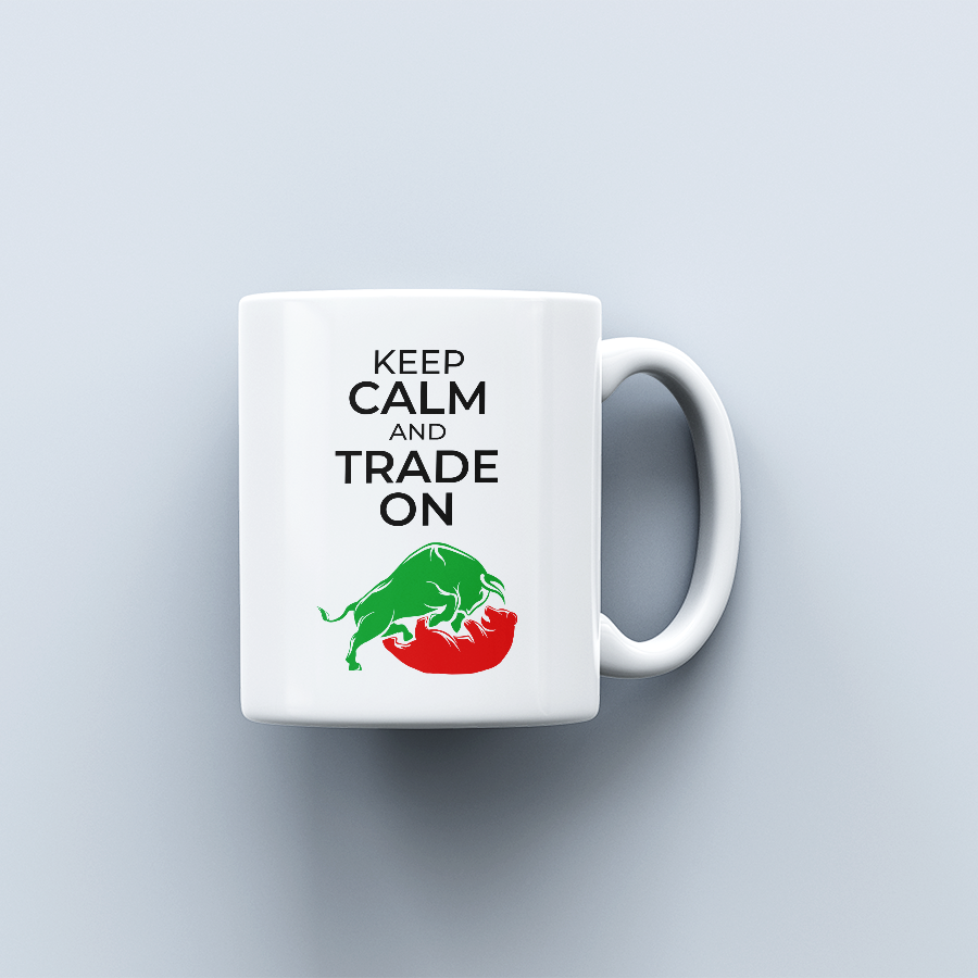 Keep Calm and Trade on Coffee Mug