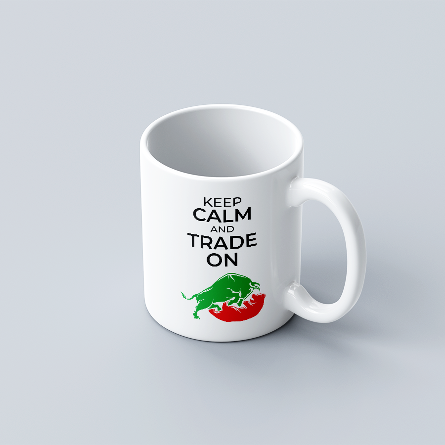 Keep Calm and Trade on Coffee Mug