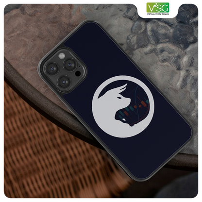 Yin Yang Bear & Bull Design Premium iPhone Cover